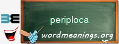 WordMeaning blackboard for periploca